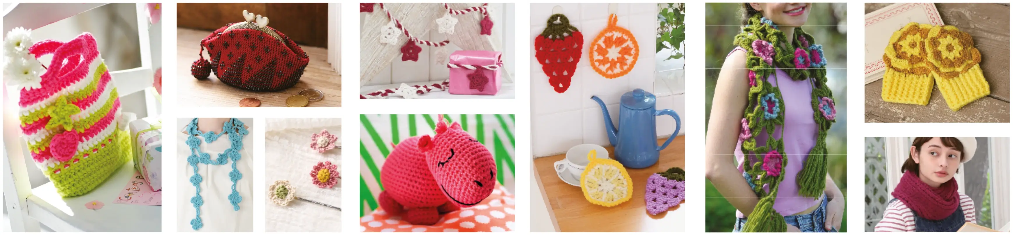 De superbes créations au crochet à réaliser grâce à votre fascicule